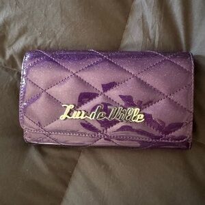 Lux de Ville Route 66 Purple Quilted wallet